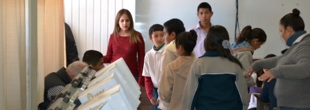 Con Urnas Electrónicas Realizan Elección en Secundaria General No. 12